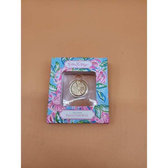 Lilly Pulitzer Totally Blossom Tech Ring NIB - Picture 1 of 2